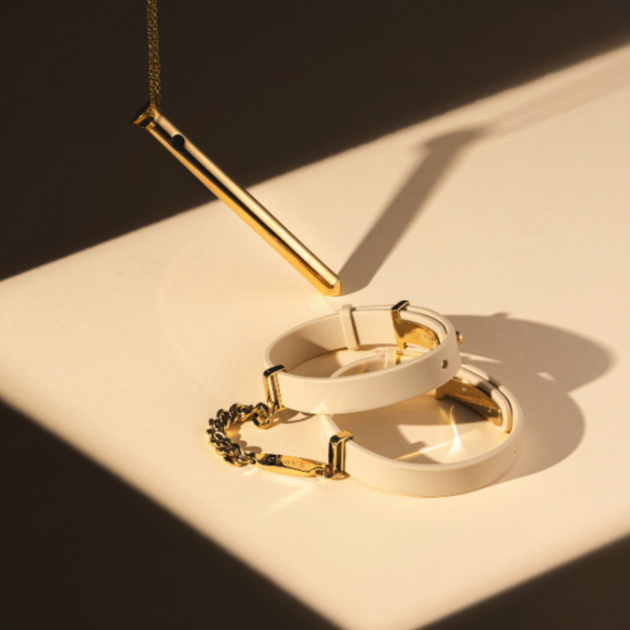 ID Cuffs- Beige and Gold