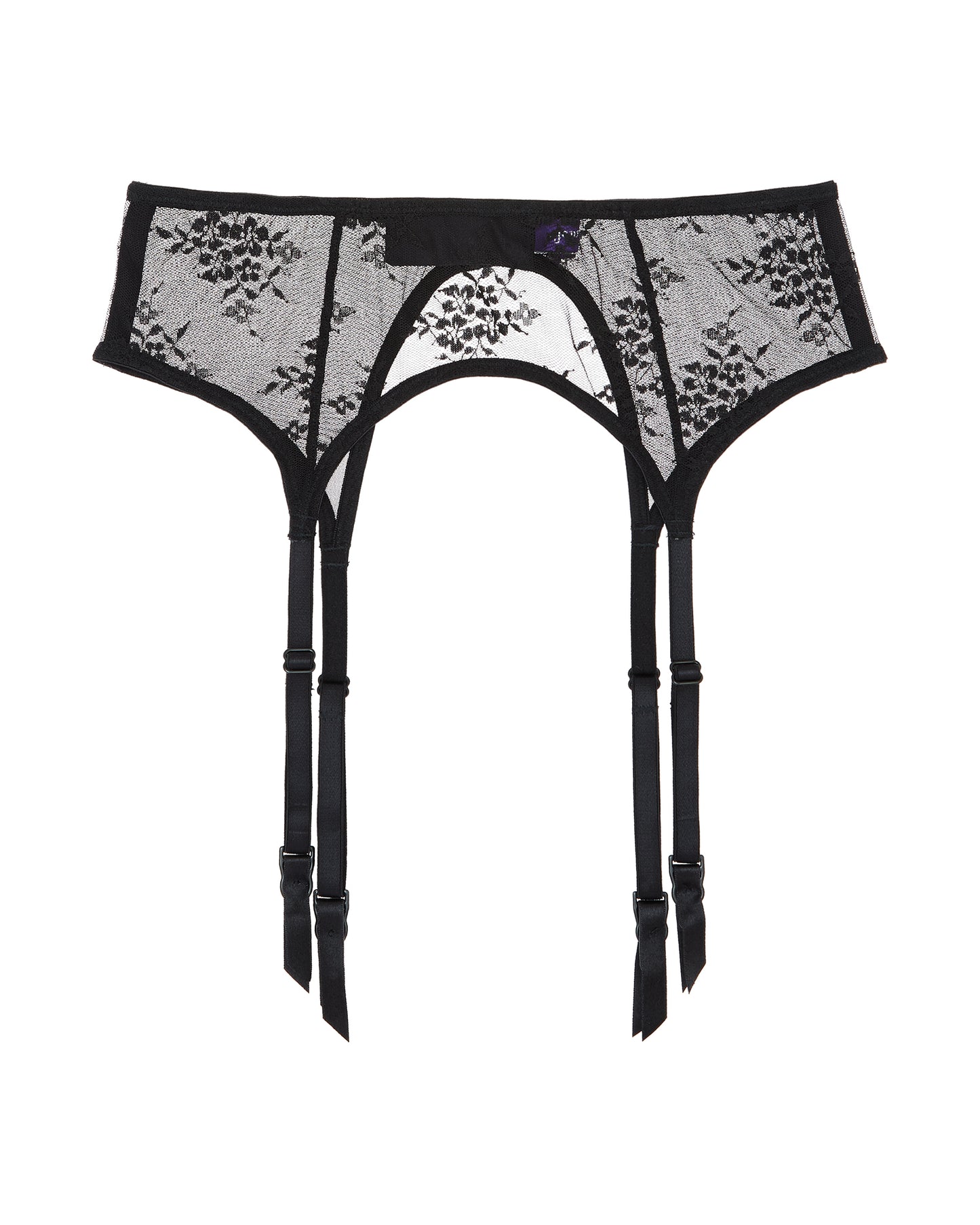 Romy Suspender Belt- Noir