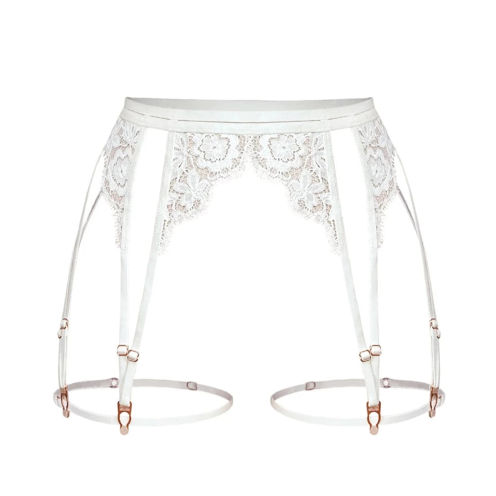 Frisson Lace Garter- Crystal