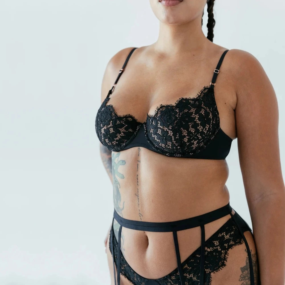 Frisson Garter - Black